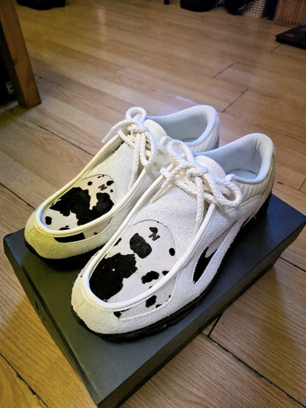 (New) New Balance 1890A Cow Print Moccasin Sneakers